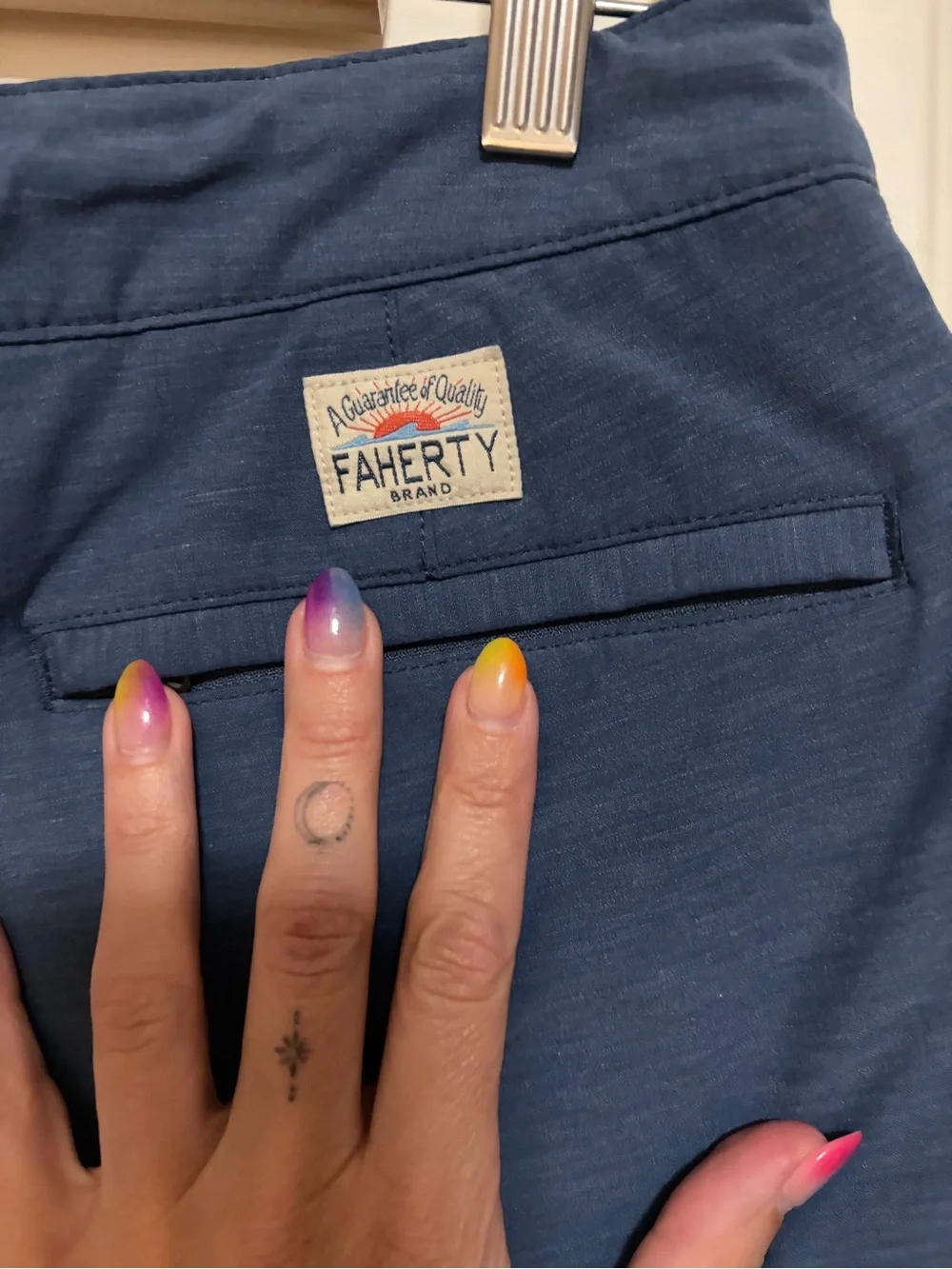 Faherty ☀️🛹 All Day Slate Blue Stretch Shorts☀️🌊